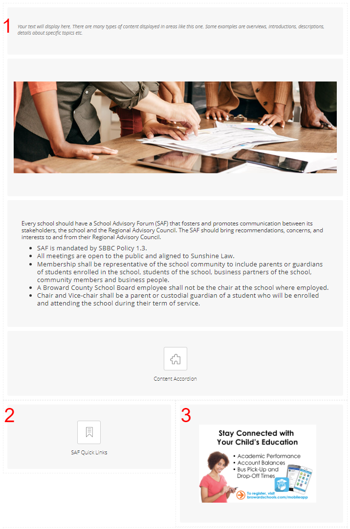 Sac App Layout